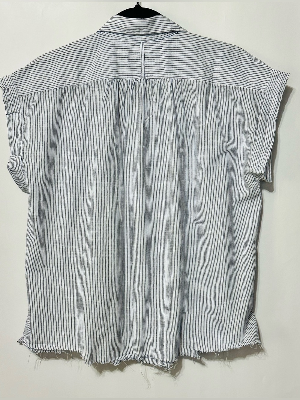 NILI LOTAN NORMANDY INDIGO STRIPE BLOUSE - INDIGO STRIPE XS 2689989 - Picture 2 of 14